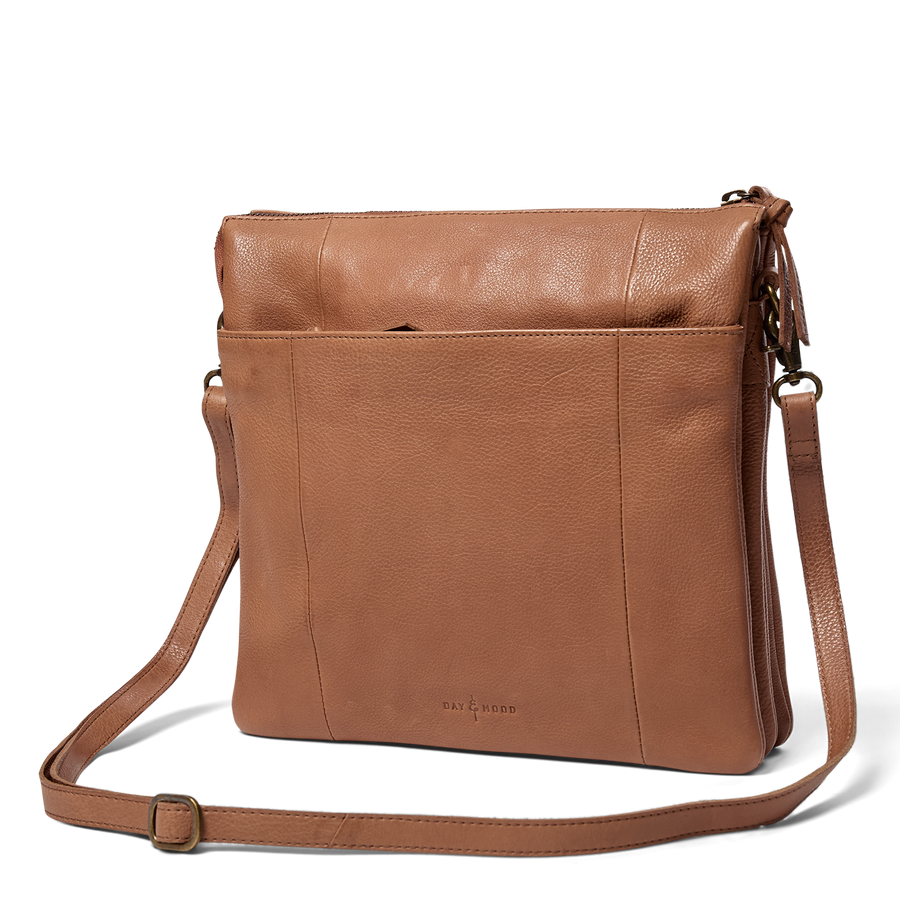 Day & Mood DayStar Large Multi Pocket Crossbody Crossbody Saddle