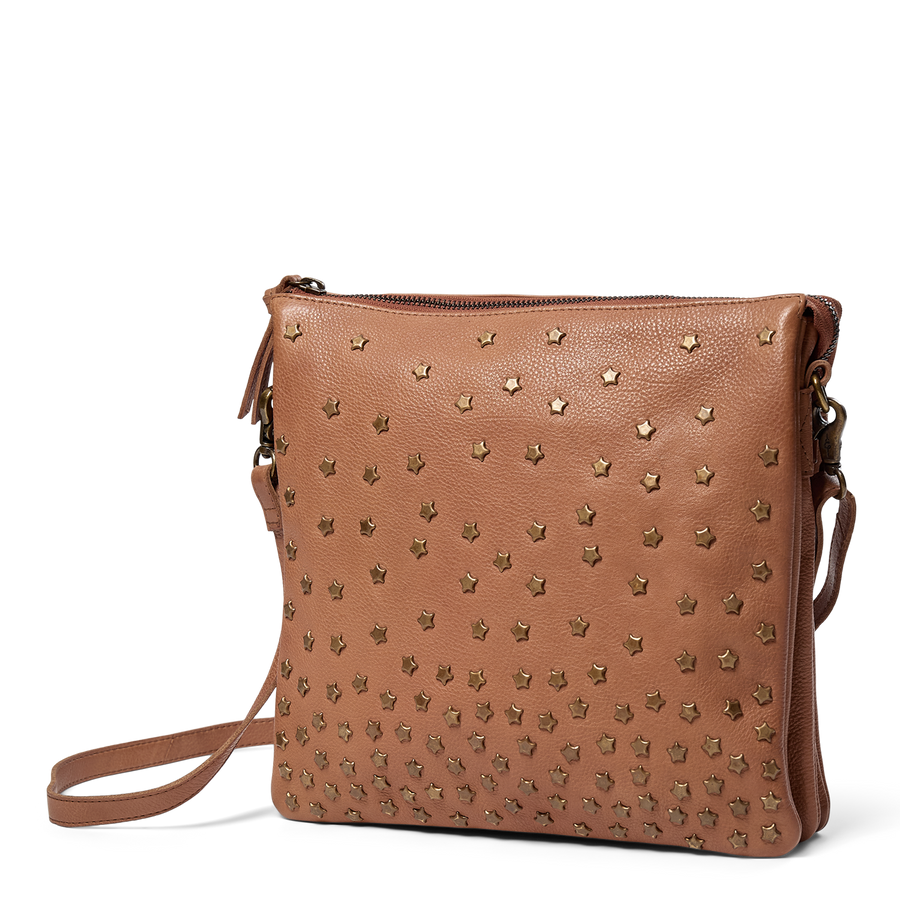 Day & Mood DayStar Large Multi Pocket Crossbody Crossbody Saddle